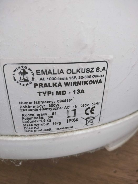 Pralka polska Frania 2010 r, pojemność 30 l