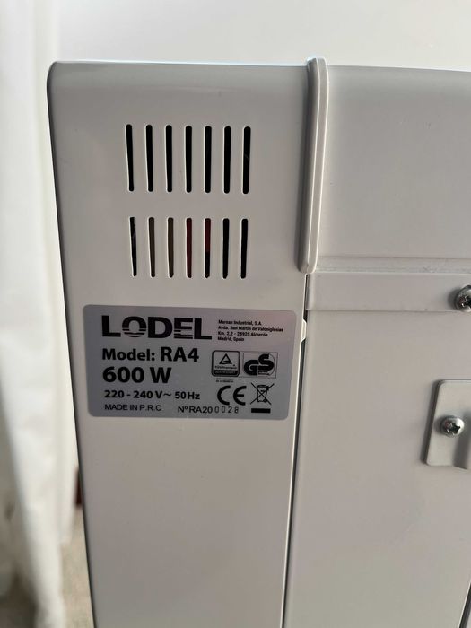 Aquecedor Lodel RA4 (600W)