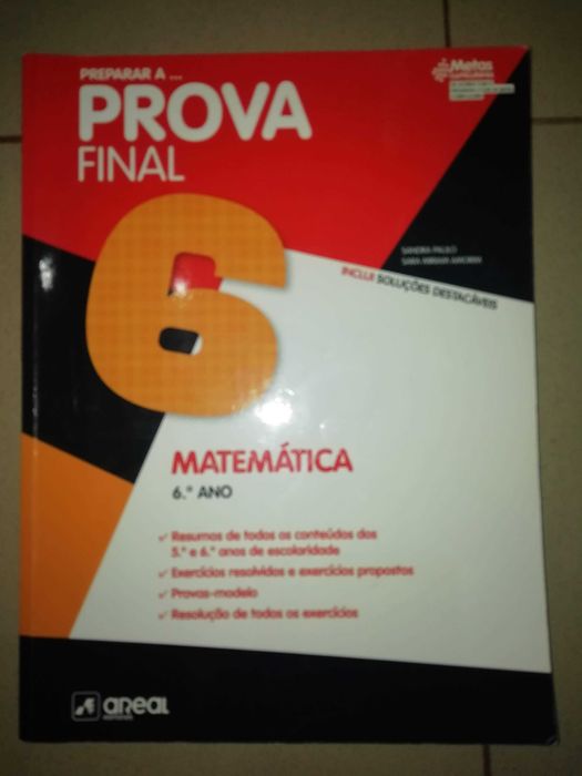 Caderno preparar a prova final Matemática 6º ano Areal