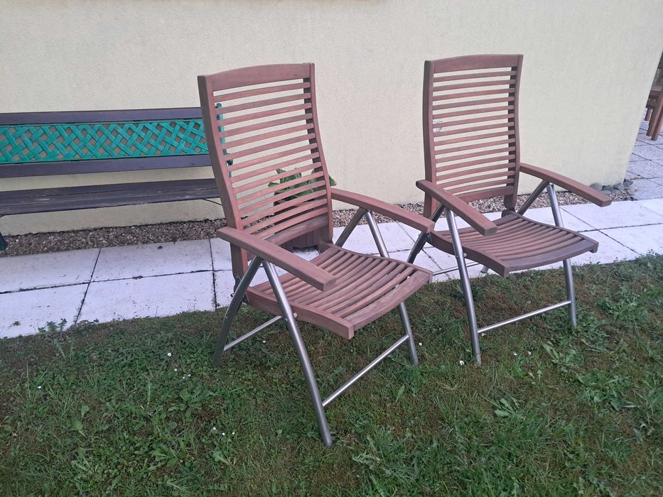 Ekskluzywne fotele do ogrodu na taras składane