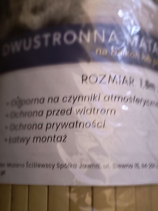 Osłona tarasu,balkonu