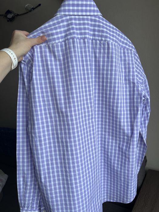 Рубашка мужская Hugo Boss клетка  48-50