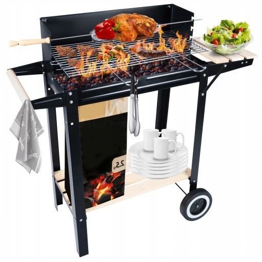 grill węglowy duzy ogrodowy ruszt przenośny rożno