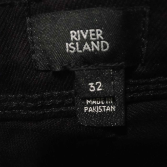 River Island jeansowe czarne szorty męskie r. 32 jak nowe
