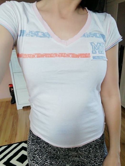 * Tshirt bawełniany *Miss Fiori Angels Biały *Wyjątkowy