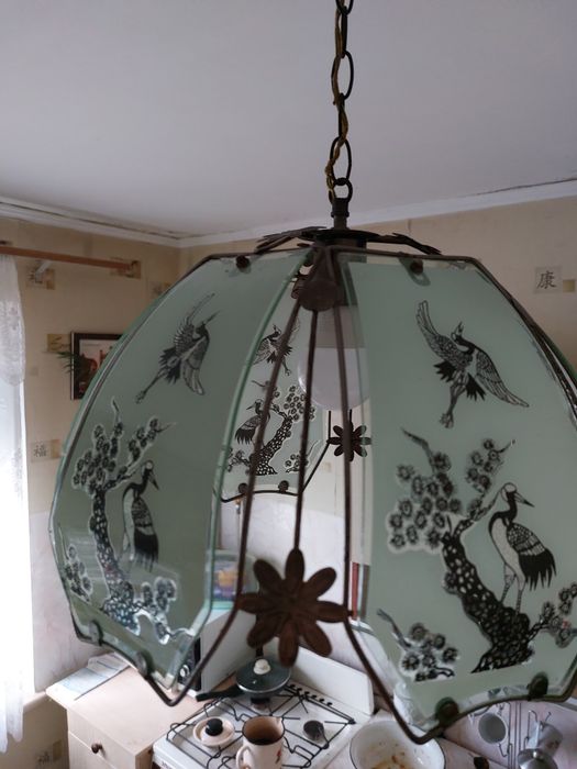 Люстра скляна відкрита