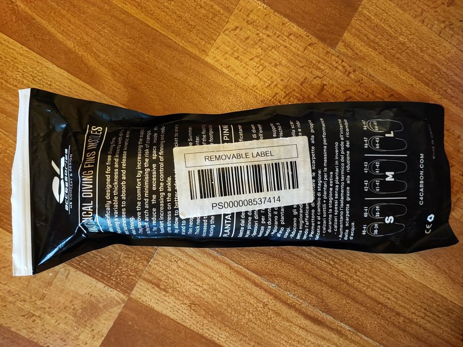 C4 Palmilhas para barbatanas