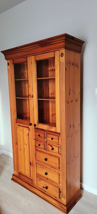 Meble Drewniane! Witryna + Komoda