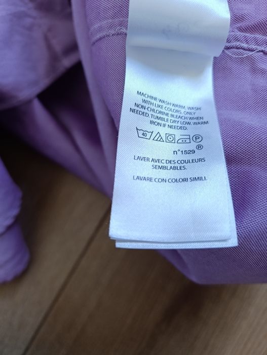 Liliowa koszula męska Ralph Lauren