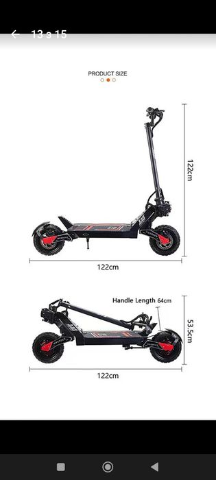Самокат Obarter G10 2400kw