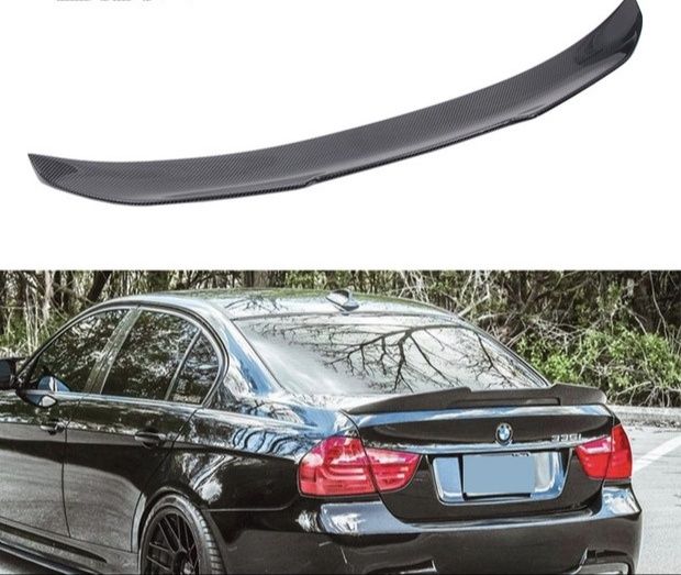 Карбоновый спойлер багажника BMW E90 PSM M4 диффузор сплиттер сплiтер