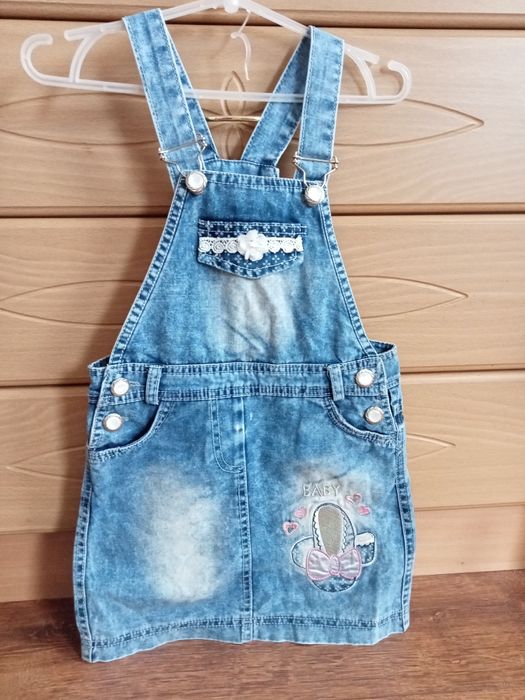 Джинсовий сарафанчик, піджачок 104