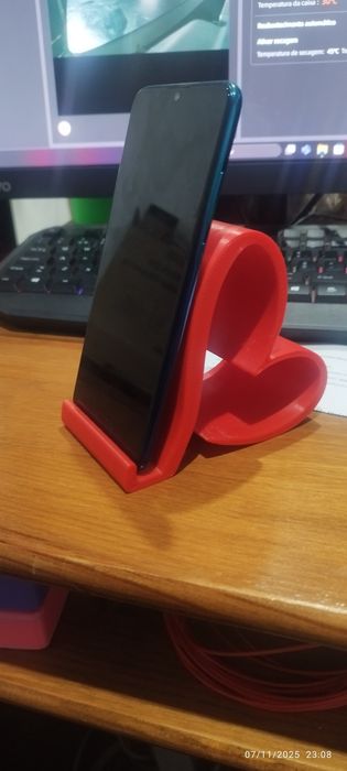 Suporte de telemóvel Coração