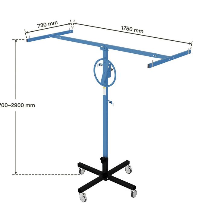 Podnośnik do karton gipsu GK OSB regulowany 170–290 cm do 40 KG
