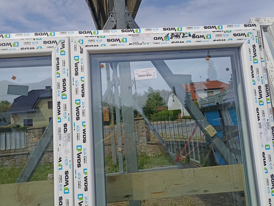 Okno tarasowe pcv 180/200 białe