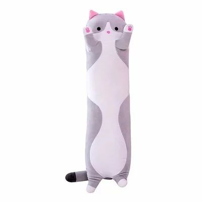 Кот батон мягкая плюшевая игрушка подушка обнимашка антистресс подарок плюшевый