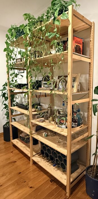 Estante de madeira IVAR da IKEA, em ótimo estado  (174x50x226)