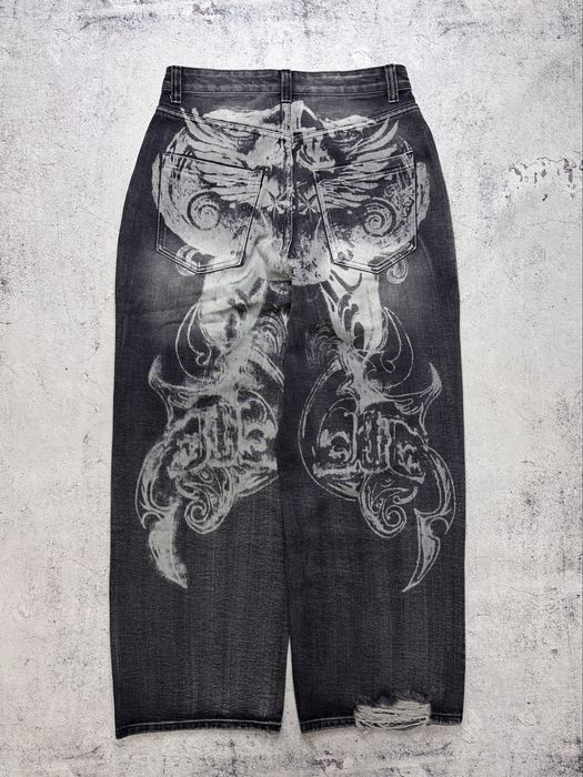 Jaded London Gothic Print XL Colossus Jeans: 3 199 грн. - Широкие