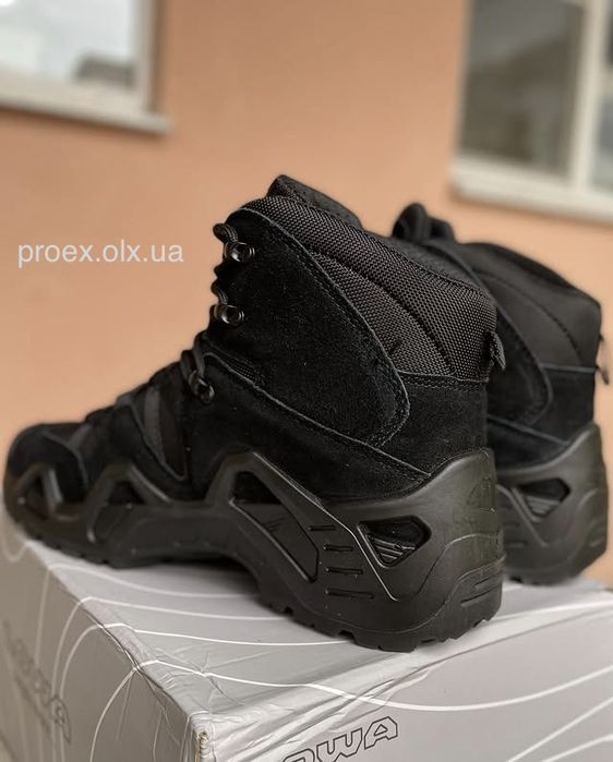 Тактичні черевики LOWA Zephyr GTX MID TF Black Gore-Tex військові берці 39-45 Поліція