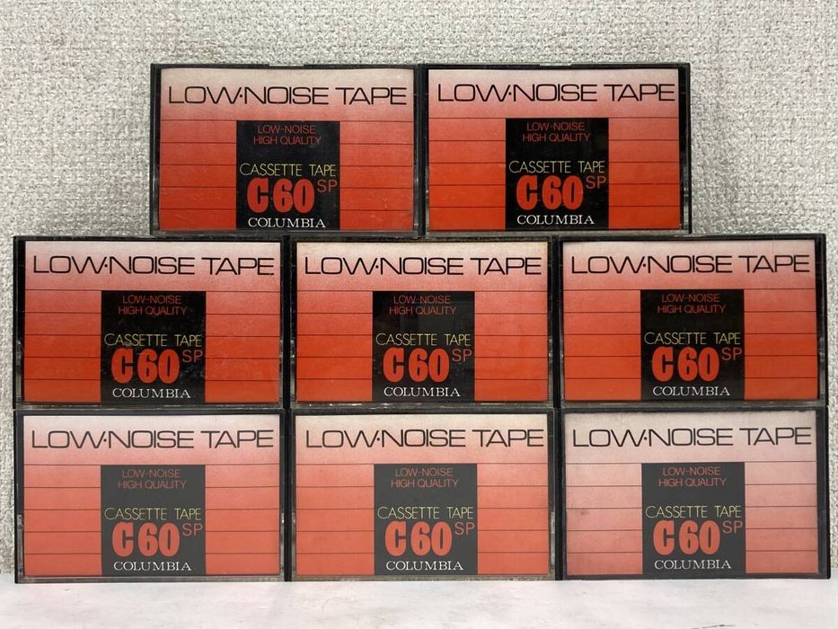 8 аудіо касет Columbia C60 SP, одним лотом