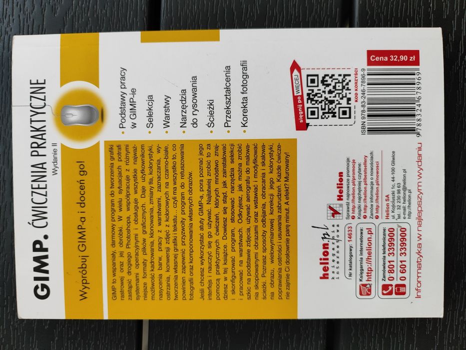 Książka Gimp Włodzimierz Gajda. Ćwiczenia. Rysuj i retuszuj w GIMP-ie!