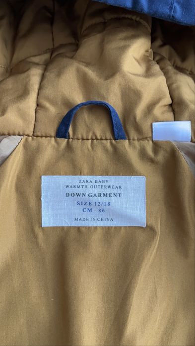 Куртка для хлопчика синя Zara