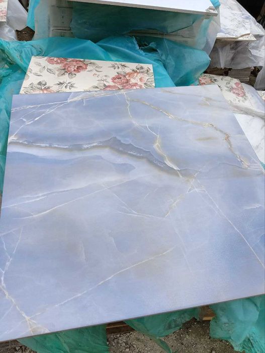 Плитка для підлоги Golden Tile Onyx Blue 7А3510 60,7*60,7 см блакитна