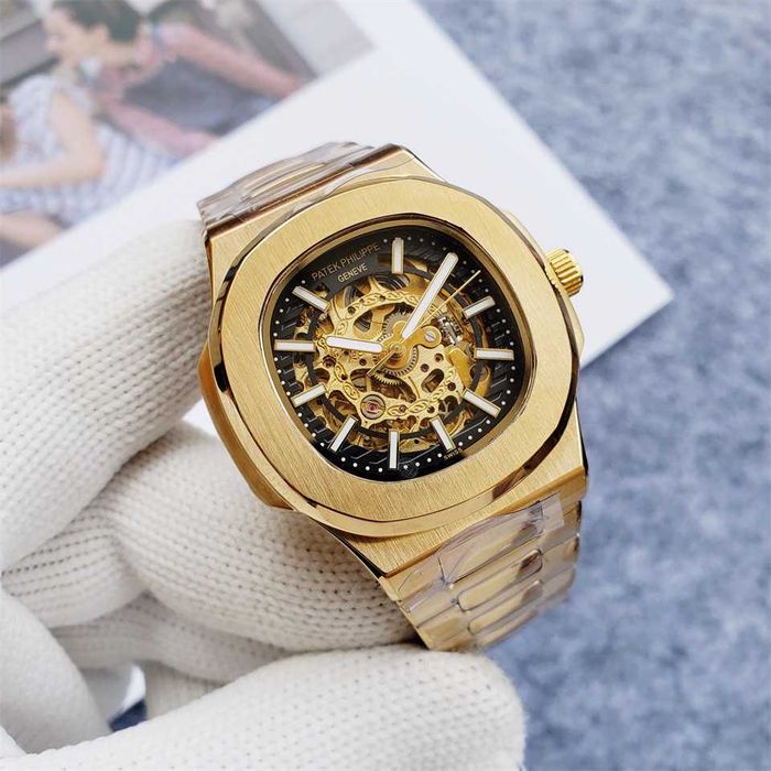 Годинник Patek Philippe Nautilus skeleton dial gold
