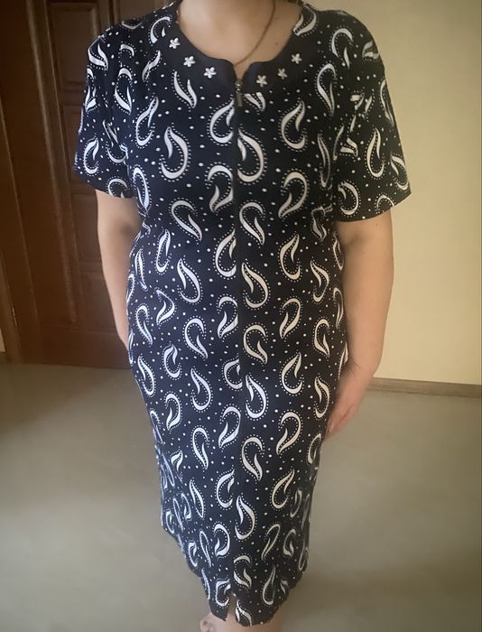 Трикотажний жіночий халат 54 56 58 60 62