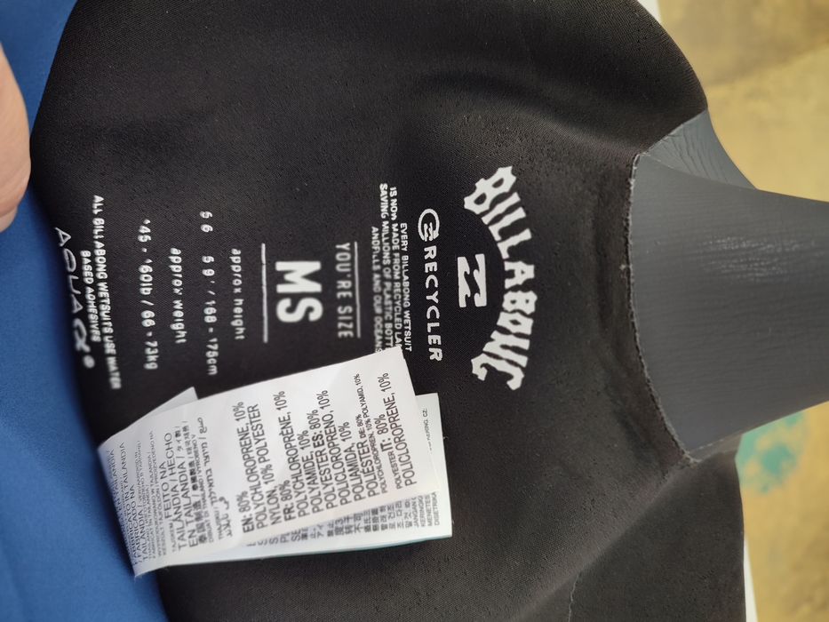Fato de surf BILLABONG Absolute 4/3mm  MS, usado 1 vez
