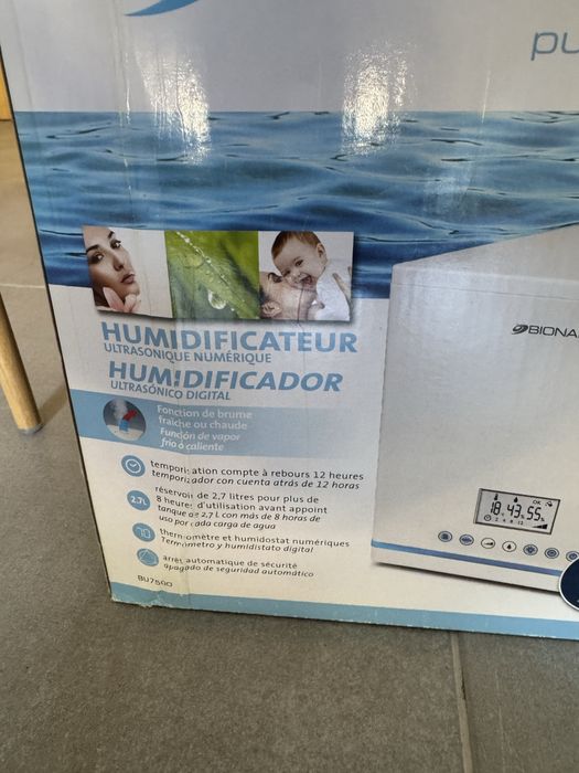 Pack Bionaire Novo: Purificador de Ar UV-C HEPA + Humidificador Digital Ultrassónico (Selados)