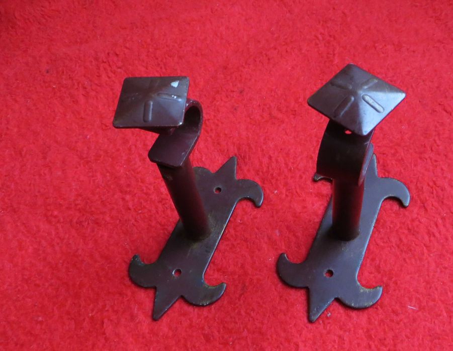 Varão rustico, ferro maciço, Azul, completo com 1,85 Me com 11 argolas