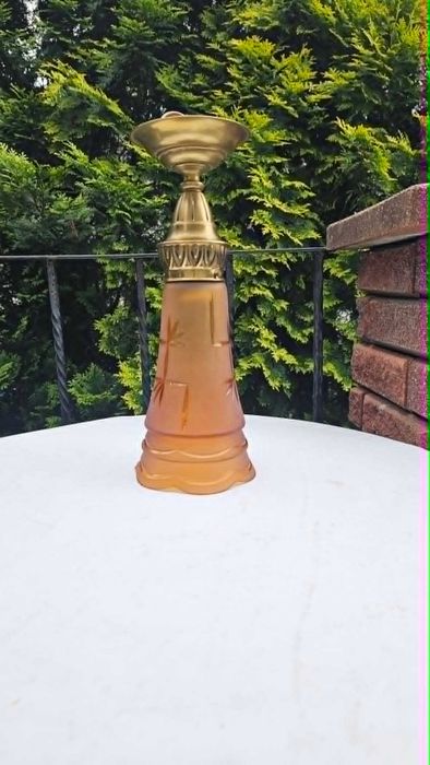 Art deco mosiężny plafon do salonu,łazienki,holu werandy,kuchni,wys.37 cm