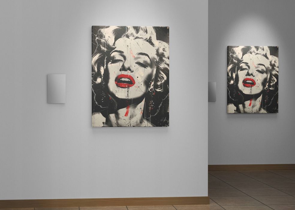 Obraz na płótnie Marilyn Monroe 90x120 cm – Pop Art w Twoim Wnętrzu