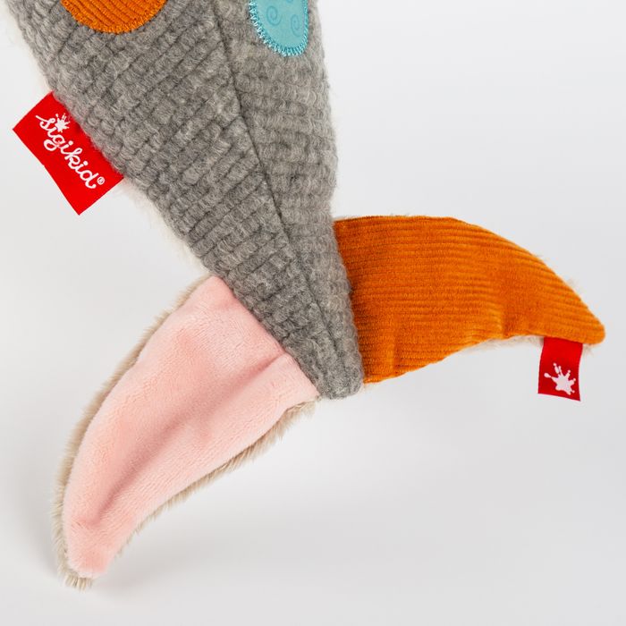 Pierwsza przytulanka Delfin patchwork maskotka zabawka dla dzieci