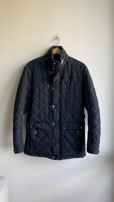 Granatowa męska pikowana kurtka M 38 Top Secret puchowa Arket COS
