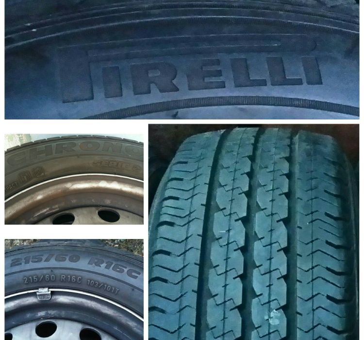 Летние шины 215/60 R16C, Pirelli Chrono.