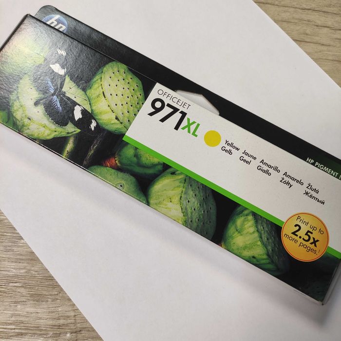 Картридж HP 971 xl yellow CN628AE-U)