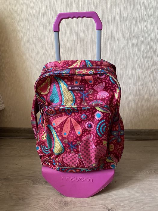 Портфель шкільний з платформою на колесах