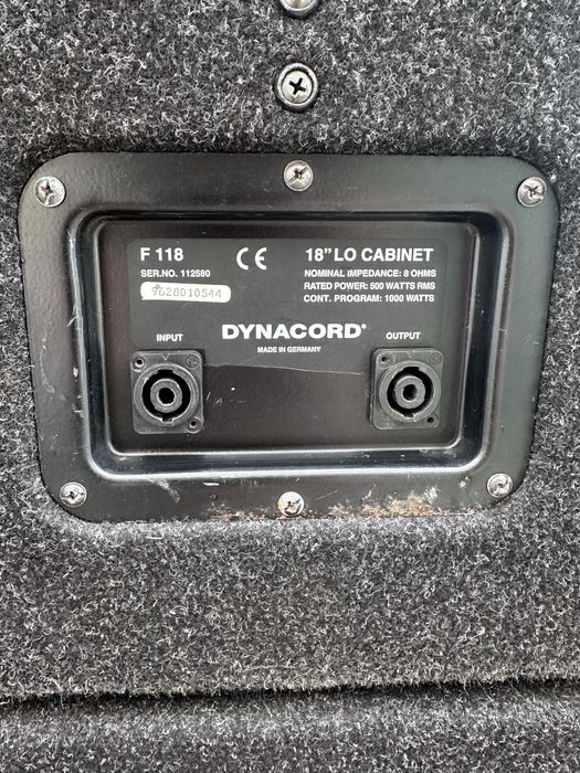 4 graves Dinacord Forum Line 600 Watts com altifalante EV