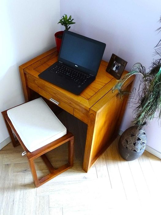 Indyjska konsola / pomocnik z drewna egzotycznego - AlmiDecor