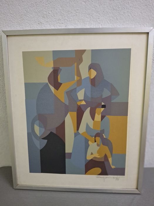 Zé Penicheiro quadro pintura com moldura