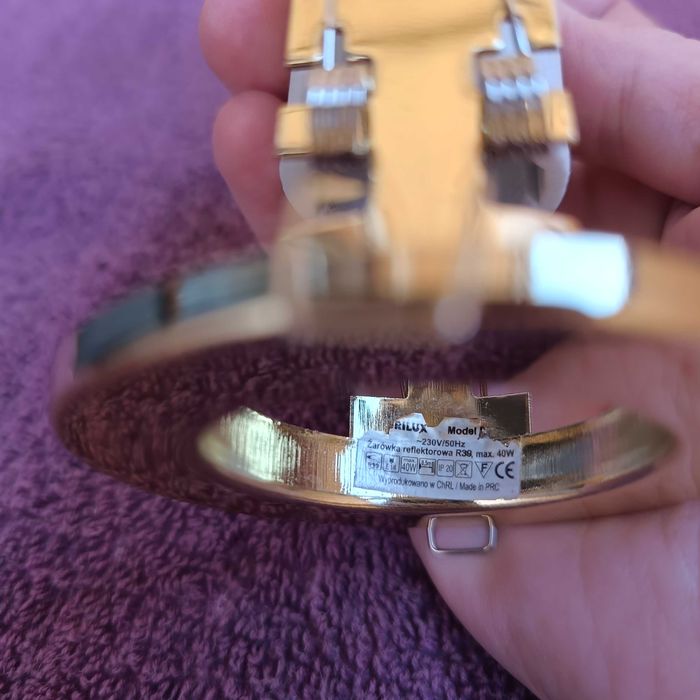 Світильник точковий Brilux, модель R-39S, колір золотий глянець