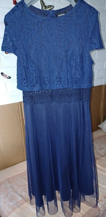 Платье синее праздничное