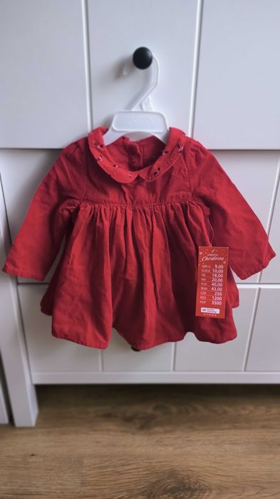 Sukienko body niemowlęce 68 że sztruksu nowe