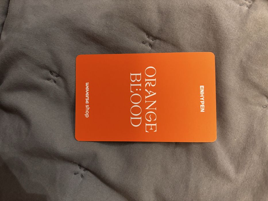 Jay enhypen orange blood weverse