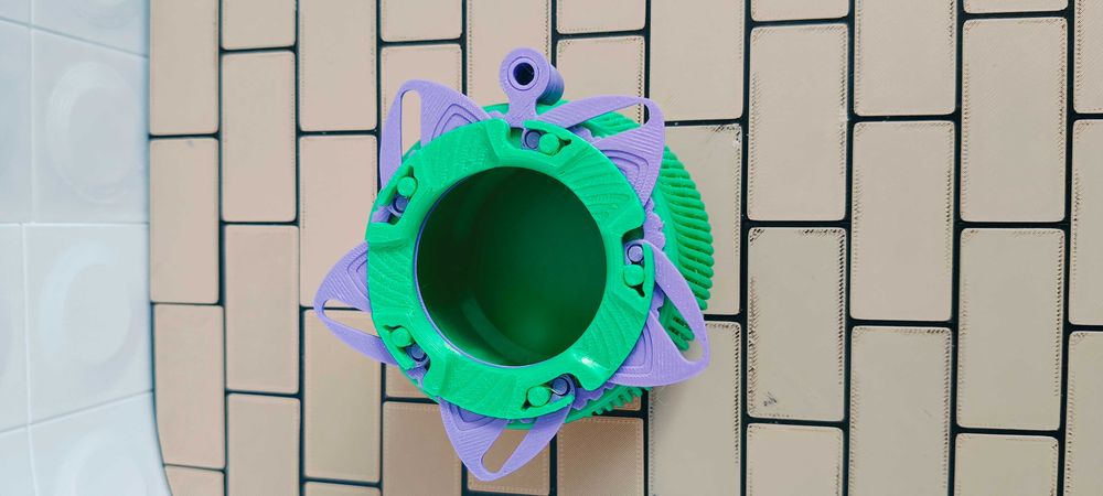 Iris Box | Mechaniczna Szkatułka z Otwieraną Przesłoną | Druk 3D
