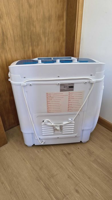 Mini Máquina de Lavar Roupa VidaXL – Tambor Duplo 5,6 kg