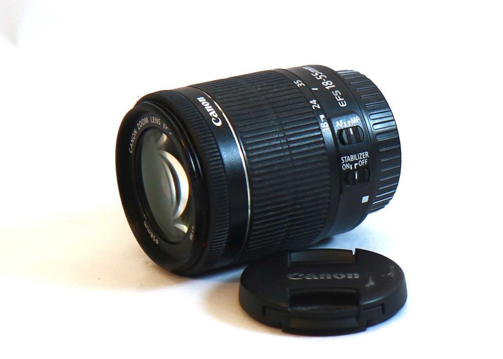 Lente Canon 18-55mm STM objetiva em bom estado
