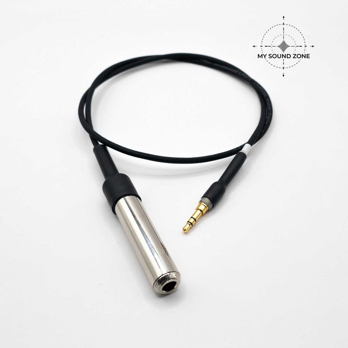 Kabel 70 cm – jack 3,5 / jack 6,3, + uchwyty